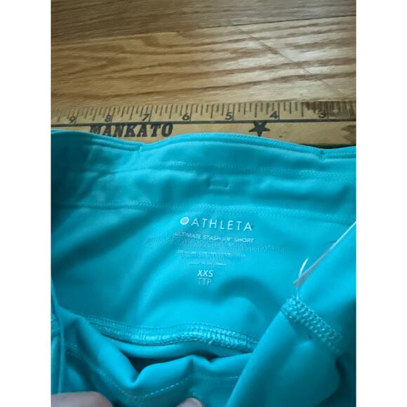 Athleta Shorts Sz XXS Turquoise Ultimate Stash II 9” Shorts - Picture 4 of 8